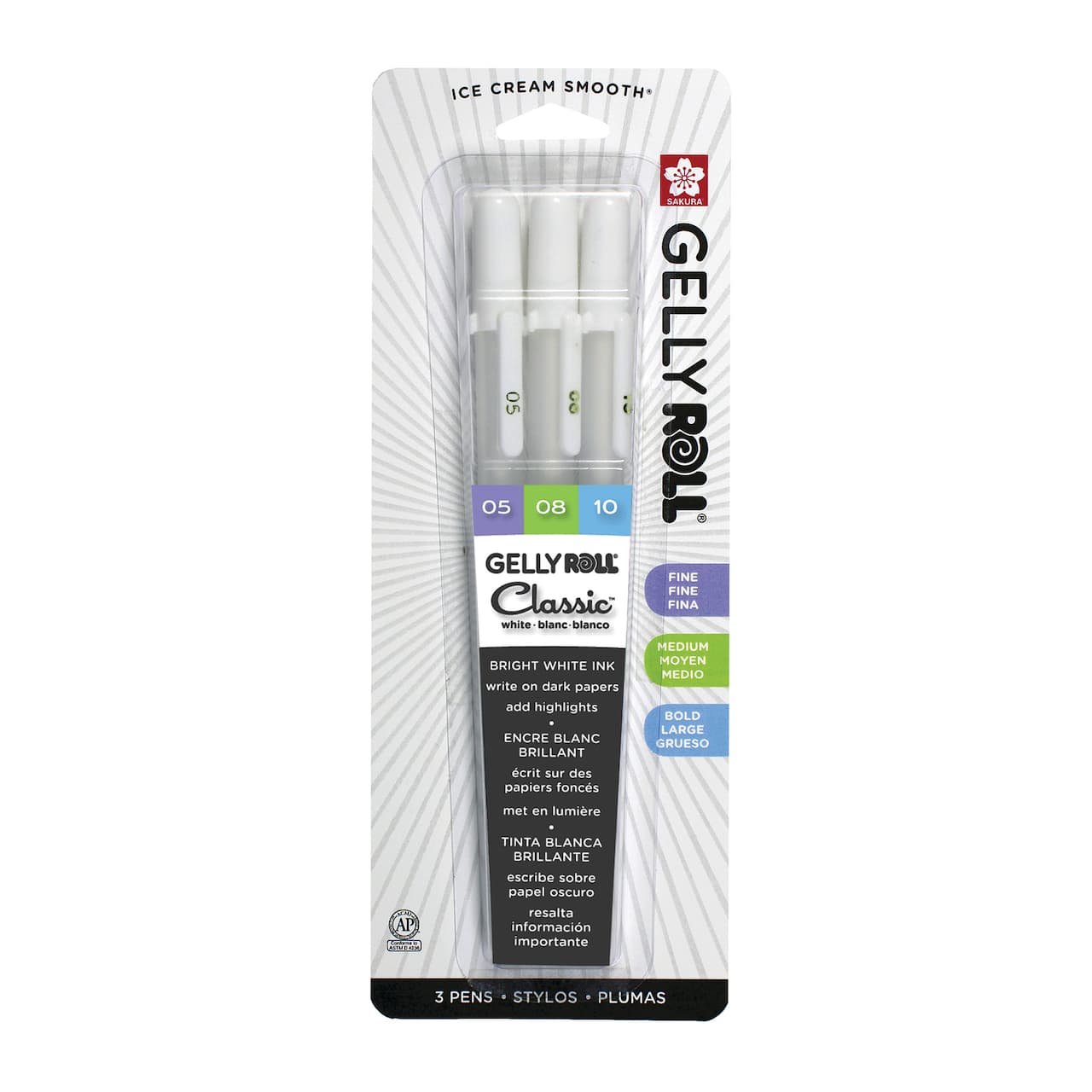12 Packs: 3 ct. (36 total) Gelly Roll® Classic™ White Pen Set